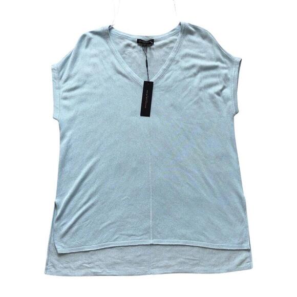 Sleeveless Blouse By Donna Karan Blue Size M MSRP $85 NWT - Picture 1 of 4